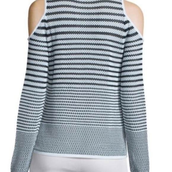 Rag and Bone Jean Quinn size small cold shoulder open knit sweater - Picture 6 of 13